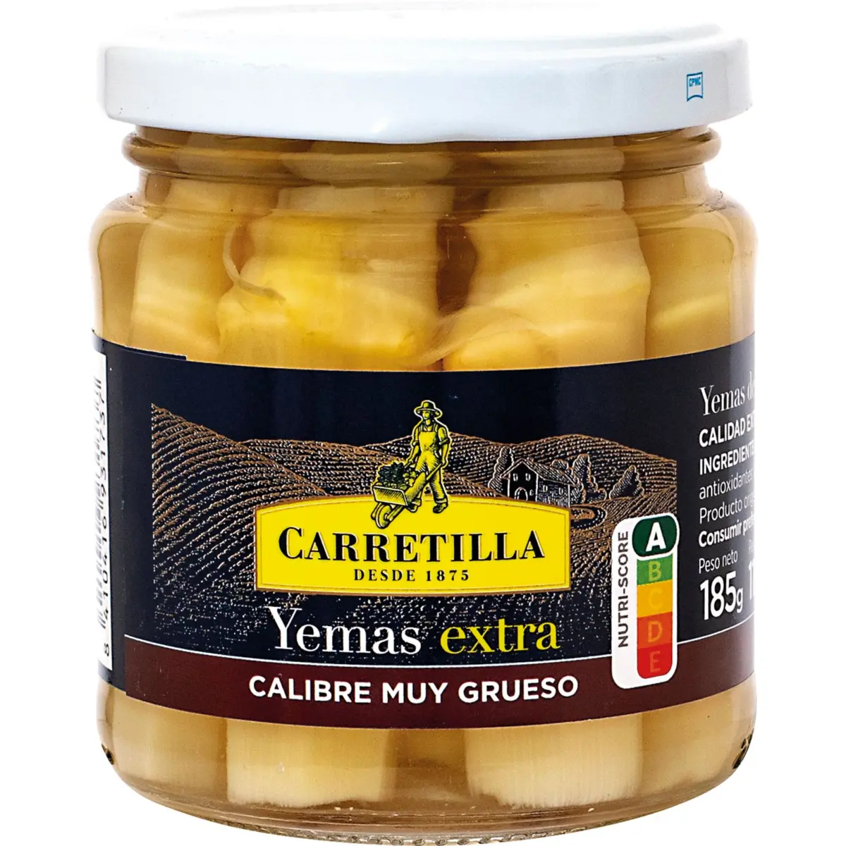 Very thick asparagus tips in a jar Carretilla