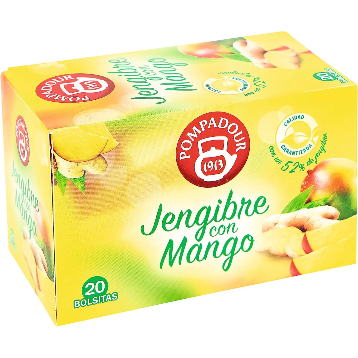 Jengibre con Mango 20 Bolsitas Pompadour