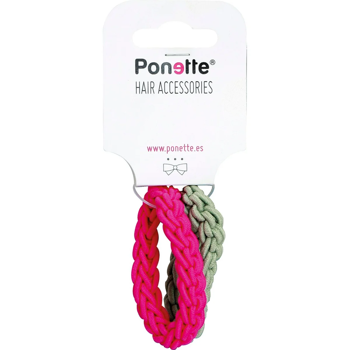 Goma trenada multicolor Ponette