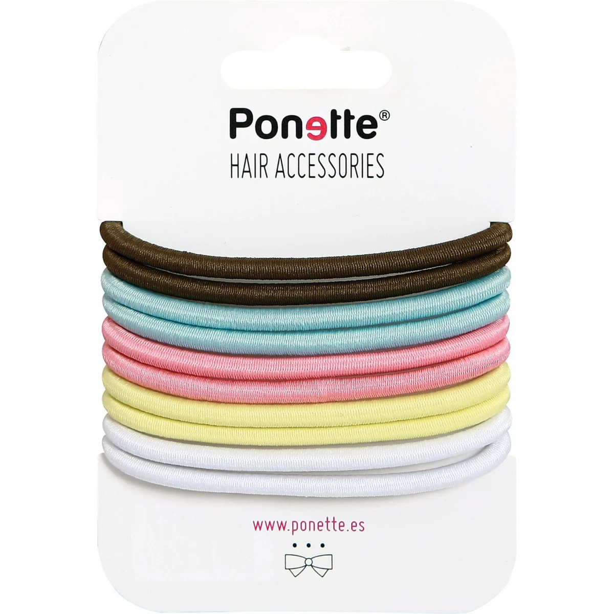 Grand élastique à cheveux métallique multicolore Ponette