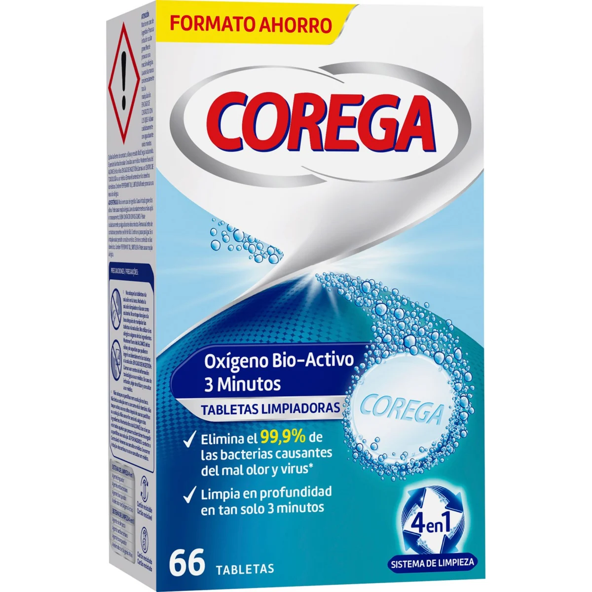 Pastilles netejadores amb oxigen bioactiu Corega