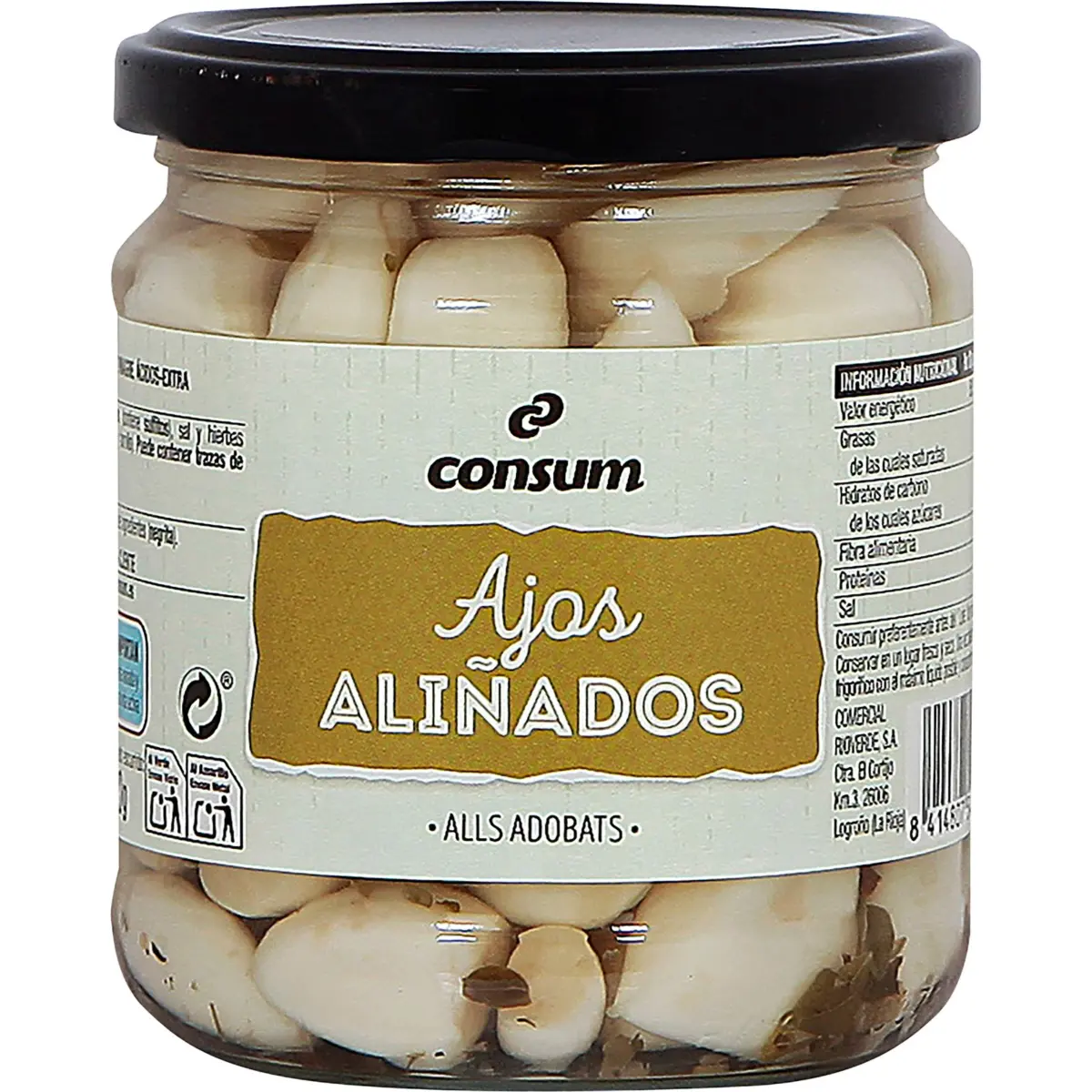 Ail assaisonné en bocal Consum