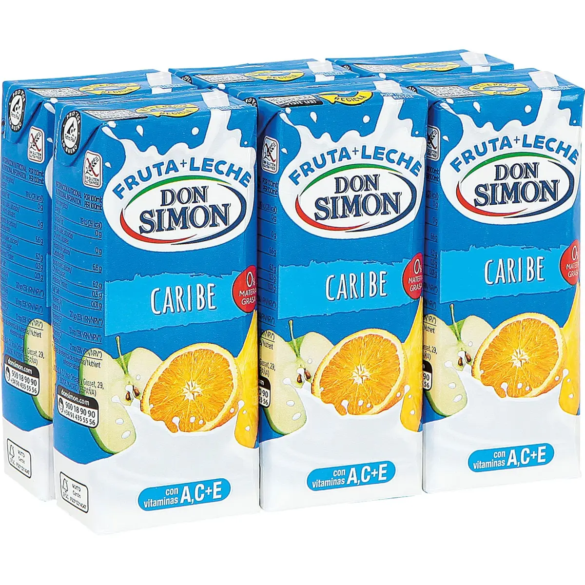 Suc de fruita i llet gust Carib P-6 Don Simon