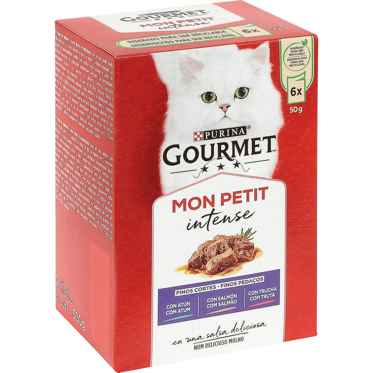 Mon Petit wet cat food, fish selection Gourmet
