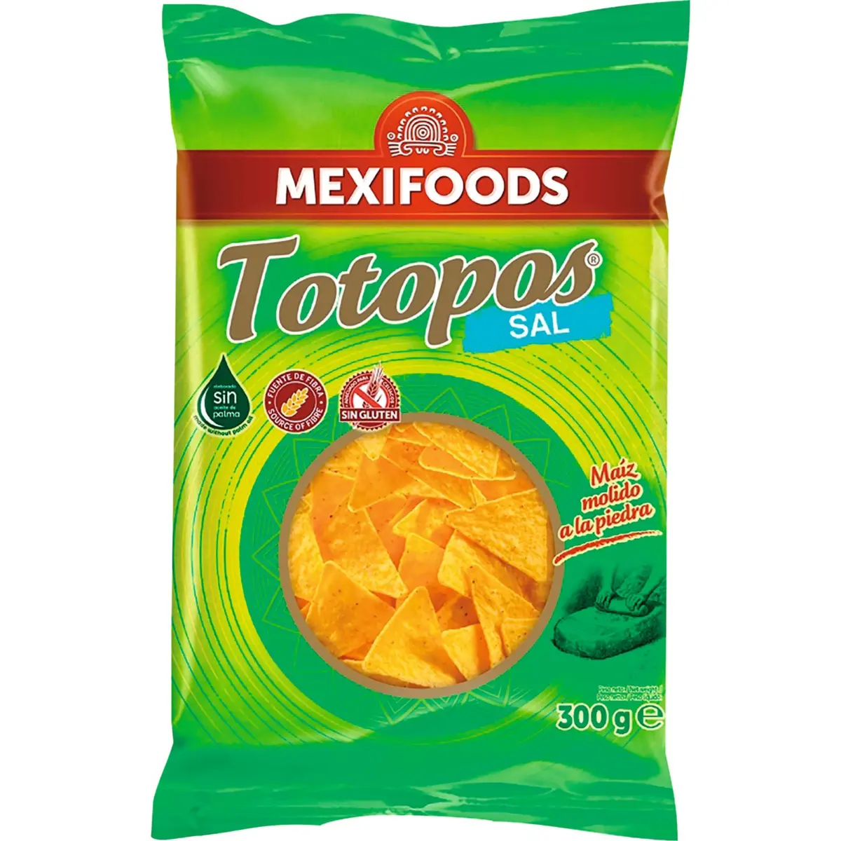 Fried corn nachos, natural flavour Mexifoods
