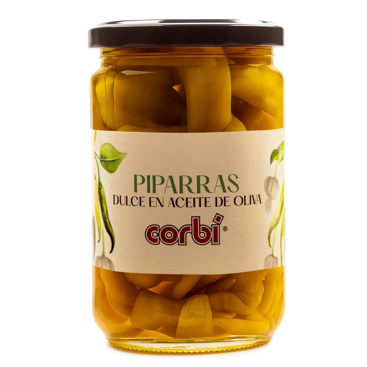 Солодкі перчики piparra в оливковій олії Corbi