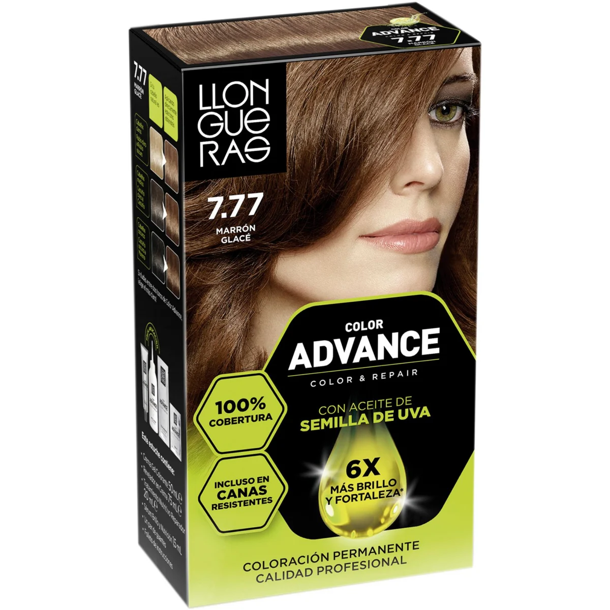 Coloration Color Advance 7.77 Marrón Glacé Llongueras