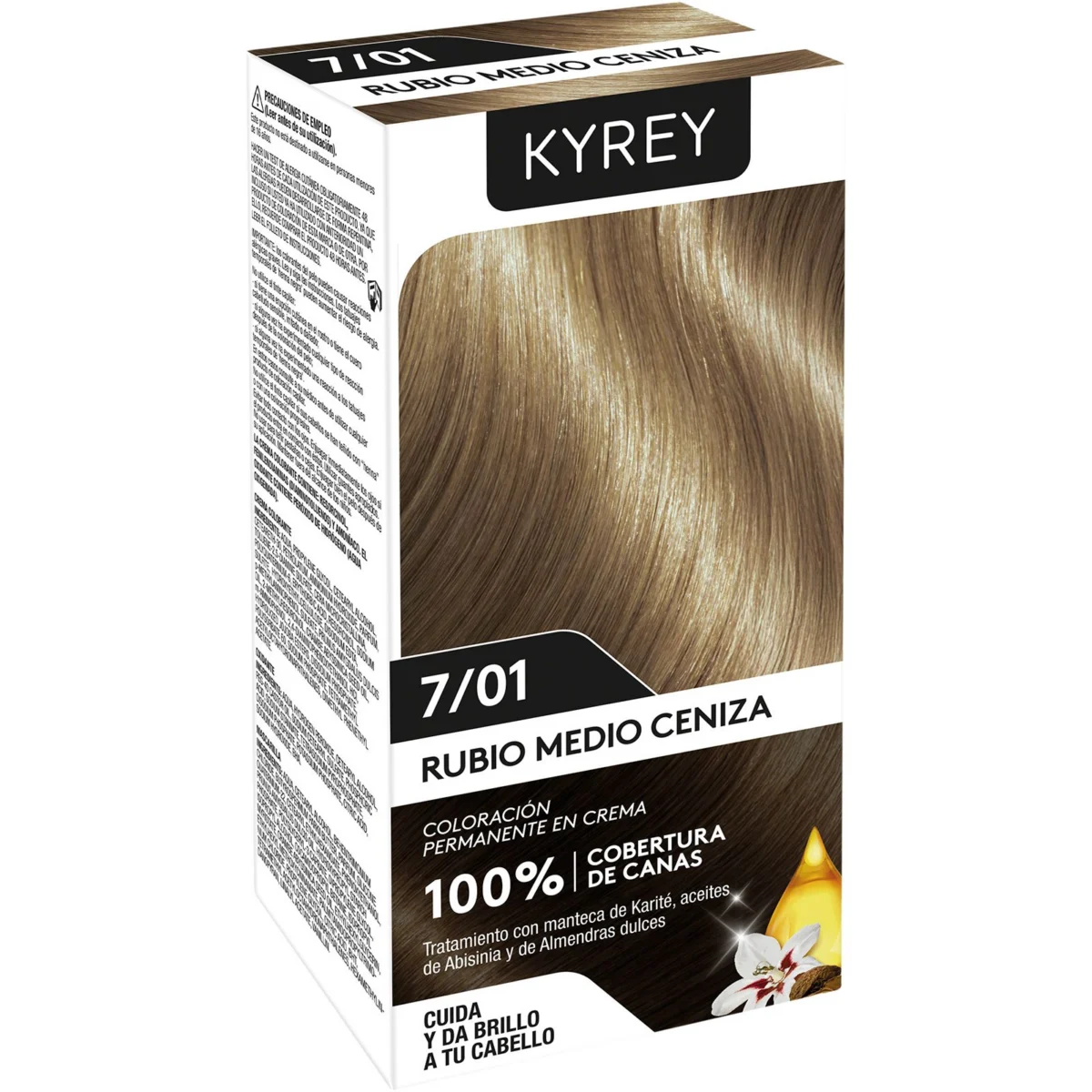 Coloration 7/01 blond moyen cendré Kyrey
