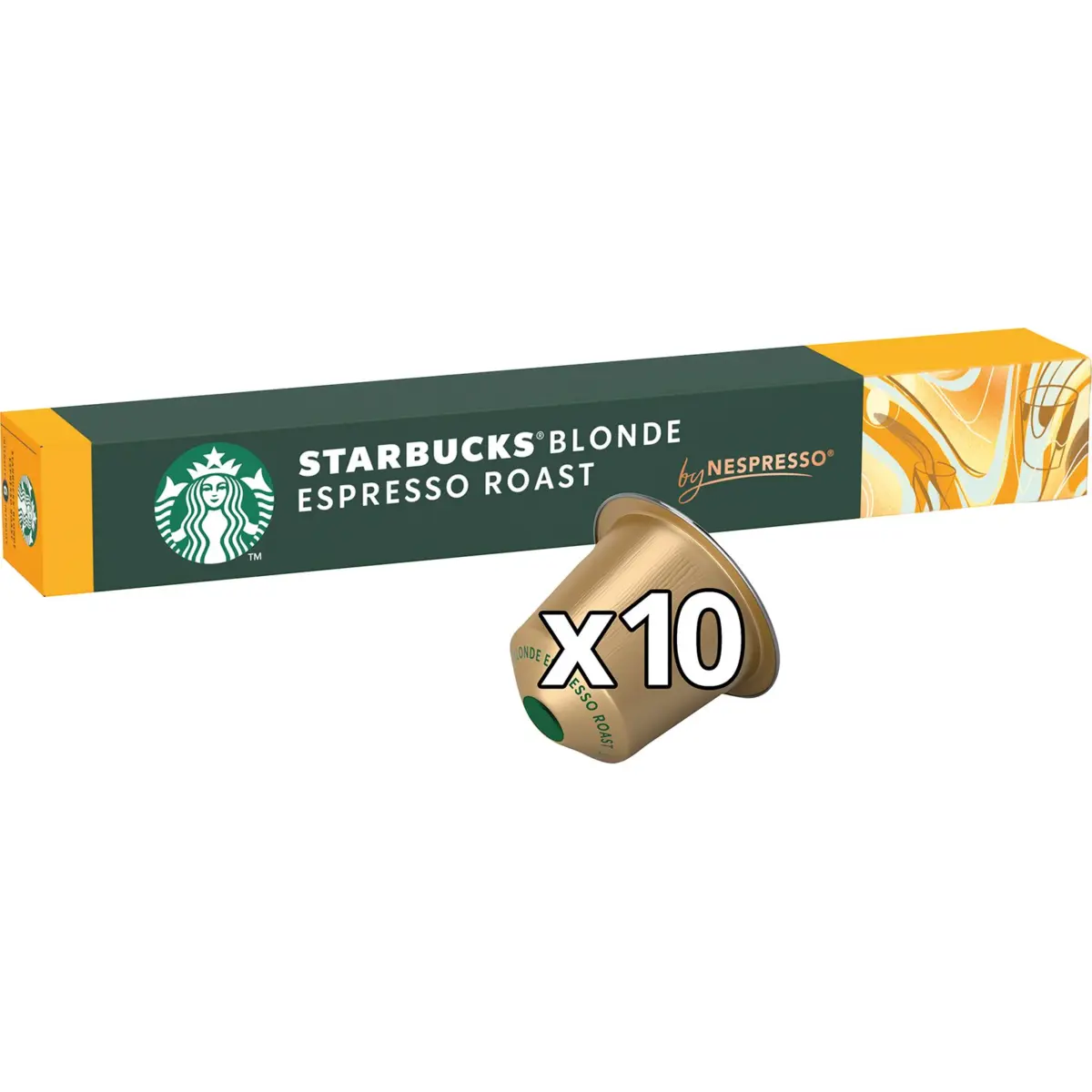 Кофе Blonde Espresso, 10 капсул Starbucks