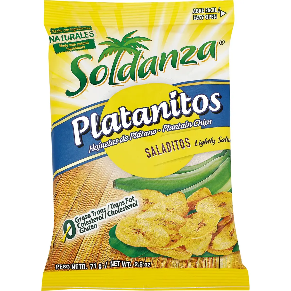 Gesalzene Kochbananenchips, Beutel Soldanza
