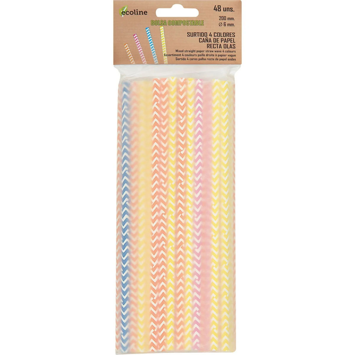Straight paper straw 20 cm Betik