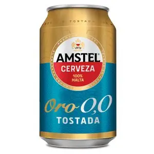 Bière grillée 0,0% en canette Amstel Oro