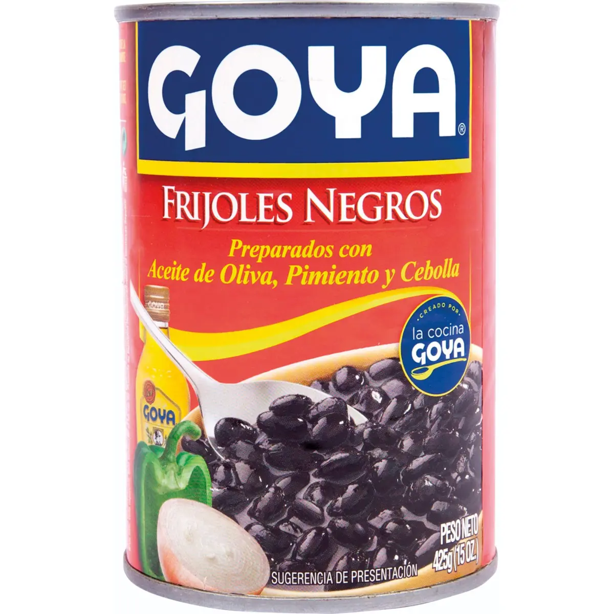 Geschmorte schwarze Bohnen, Dose Goya