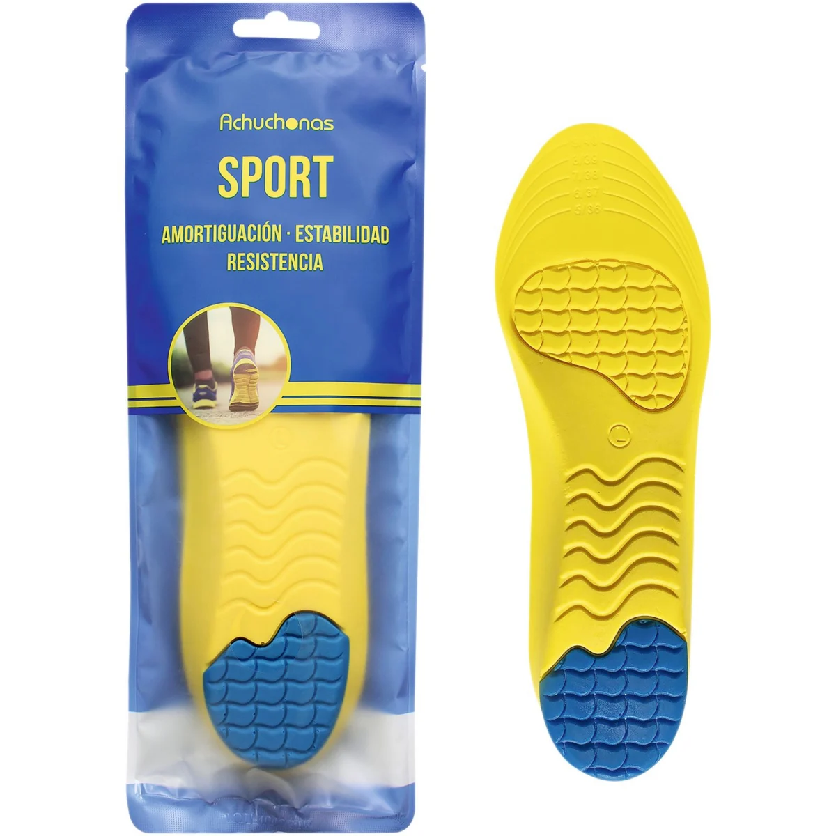 Sport-Einlegesohlen, Größe 41-46 Achuchonas