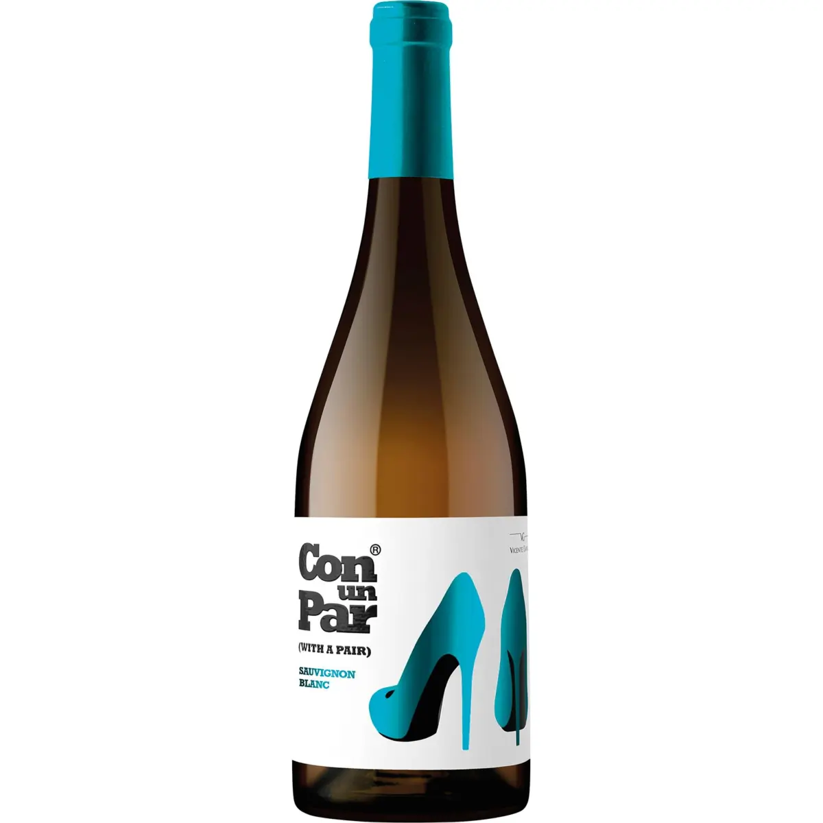 Vino Blanco Sauvignon D.O. Utiel-Requena Con Un Par
