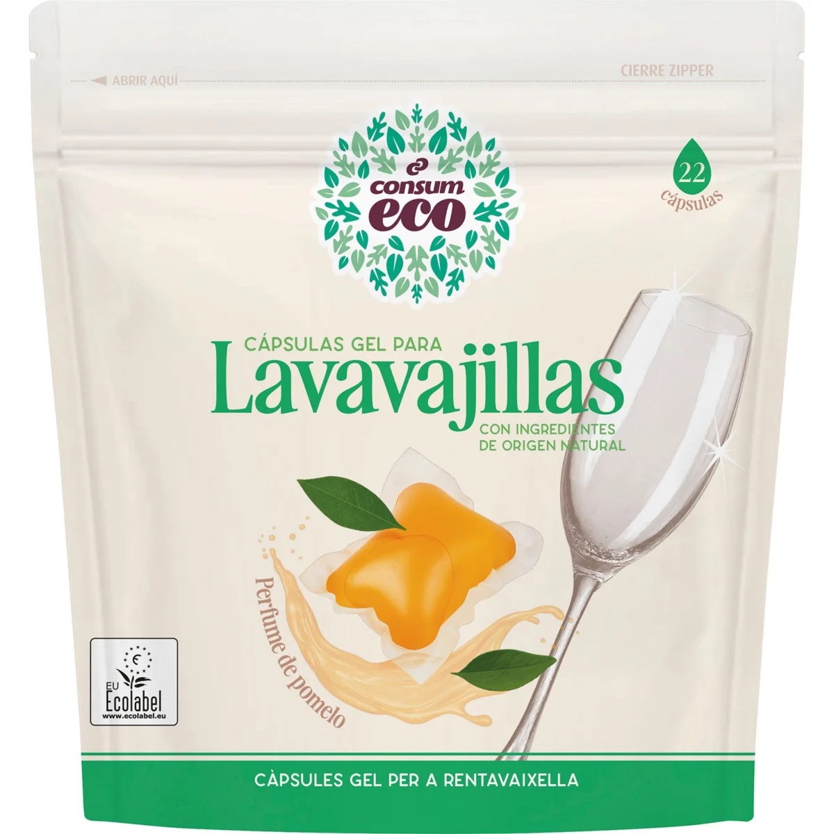 Eco dishwasher capsules Consum Eco