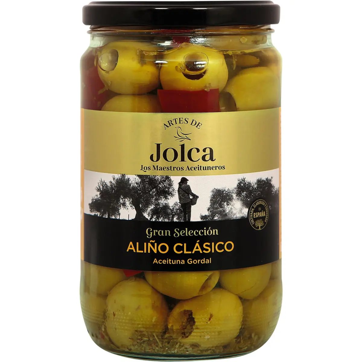 Seasoned pitted Gordal olives Jolca