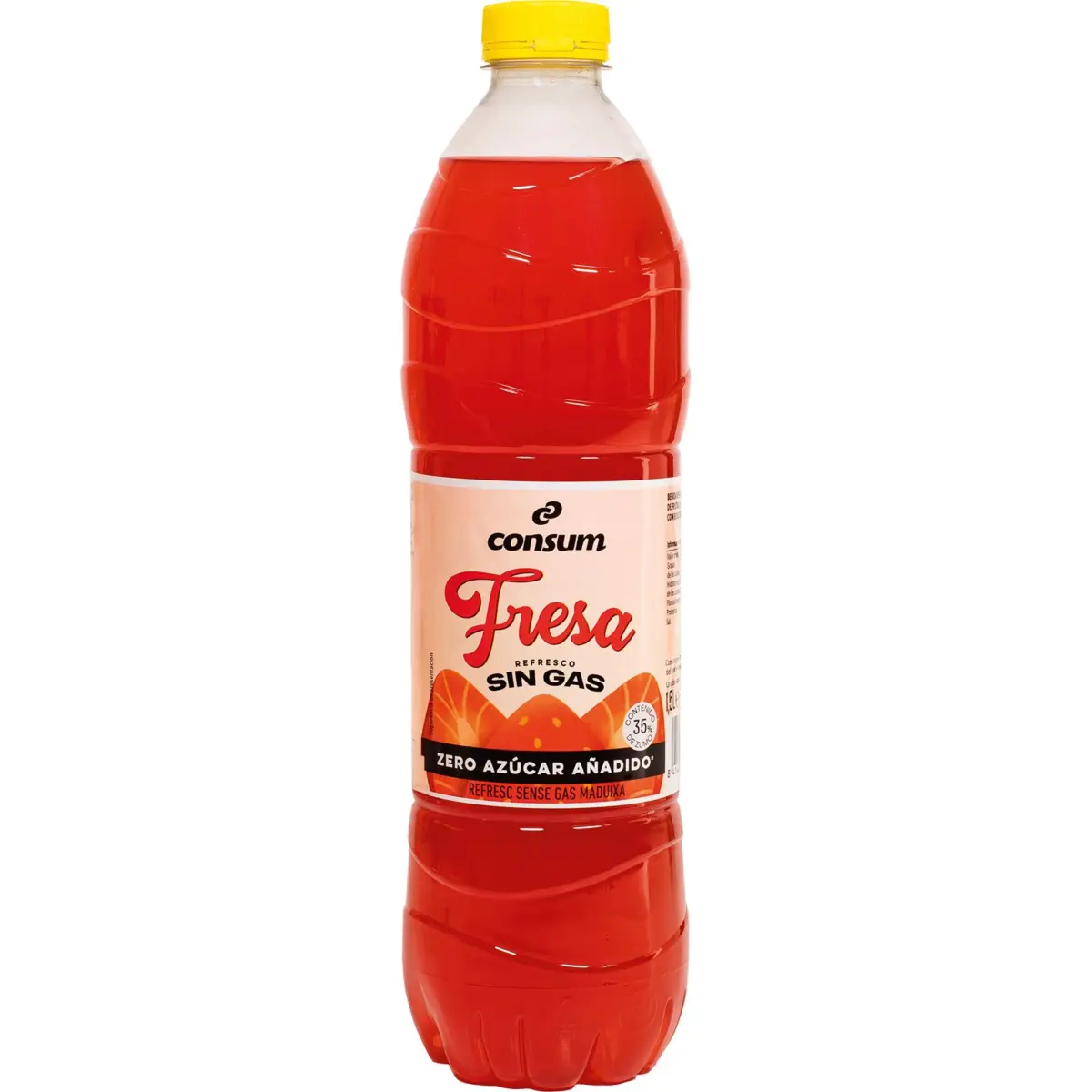 Erdbeergetränk ohne Kohlensäure und ohne Zucker, 35% Saft Consum