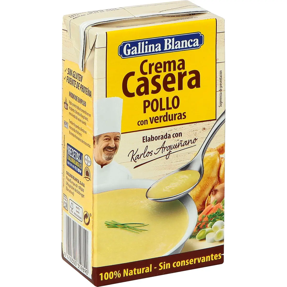 Crema Casera Pollo con Verduras G.blanca