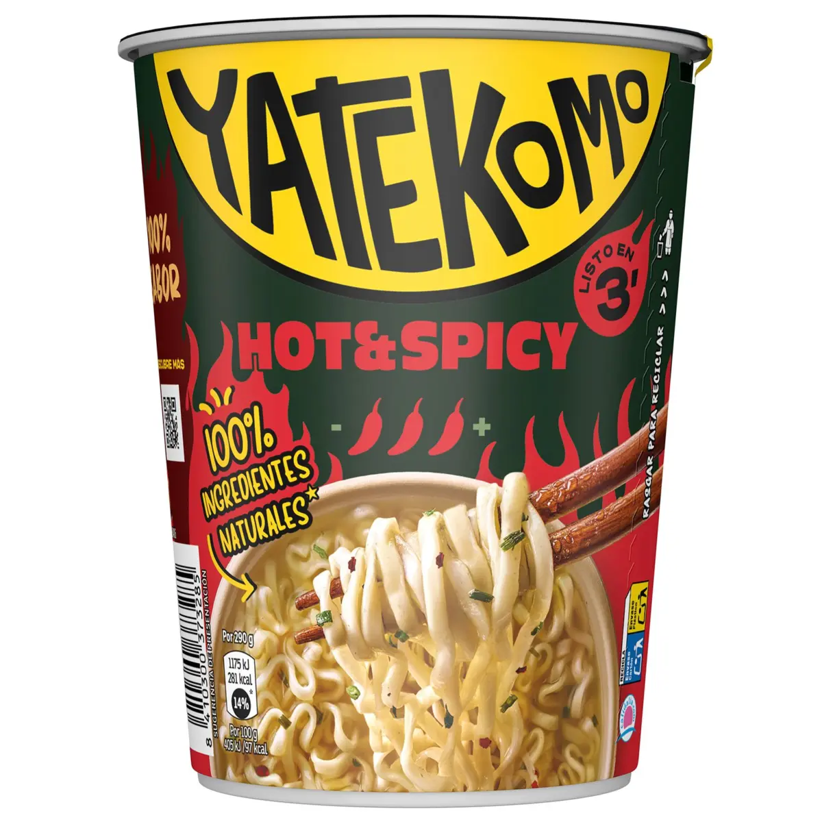 Восточная лапша Hot&Spicy Yatekomo