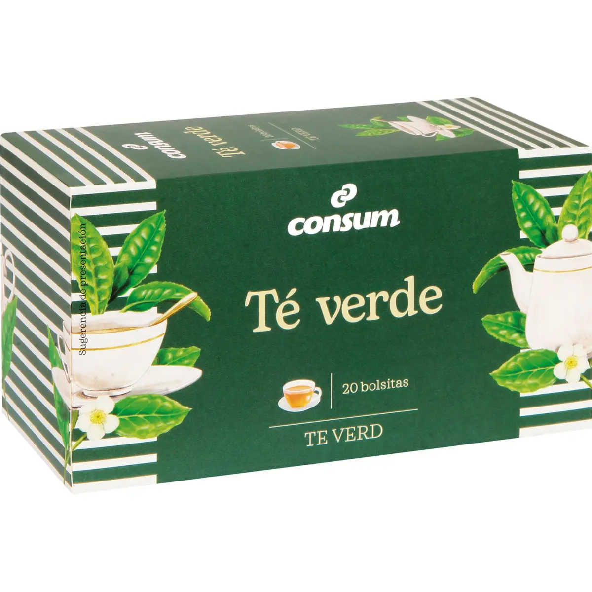 Te verd, 20 bossetes Consum