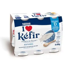 Quefir natural, paquet de 6 unitats Nestle