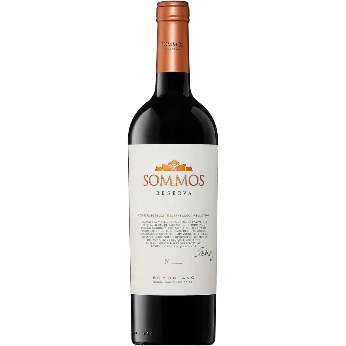 Red wine Reserva D.O. Somontano Sommos