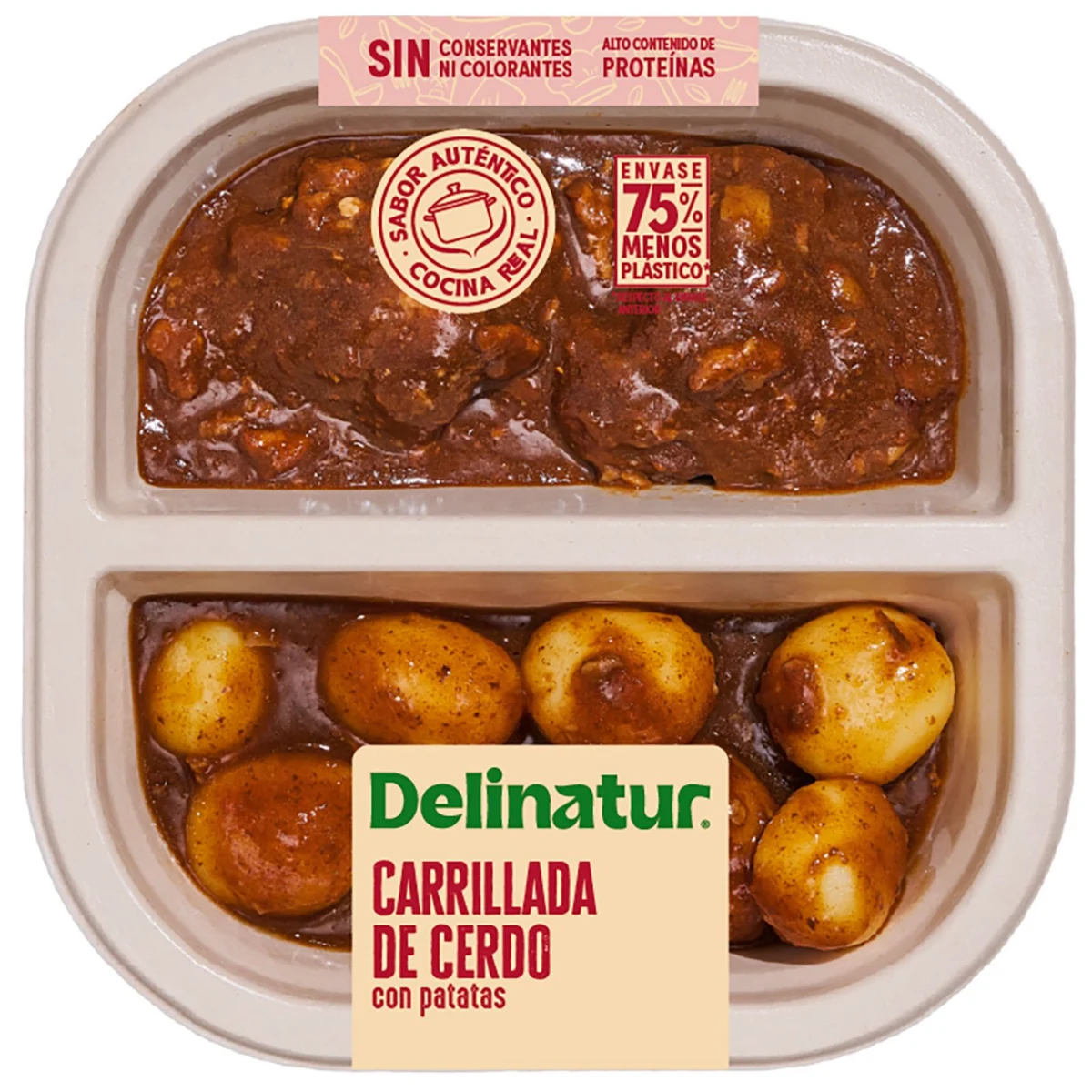 Pork cheeks with potatoes Delinatur