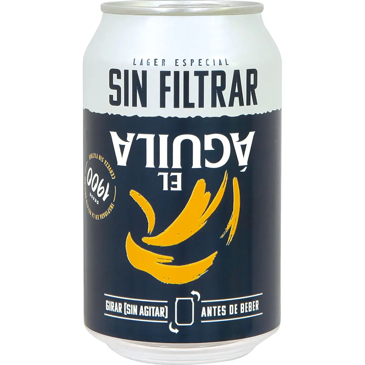 Bière non filtrée El Águila, canette