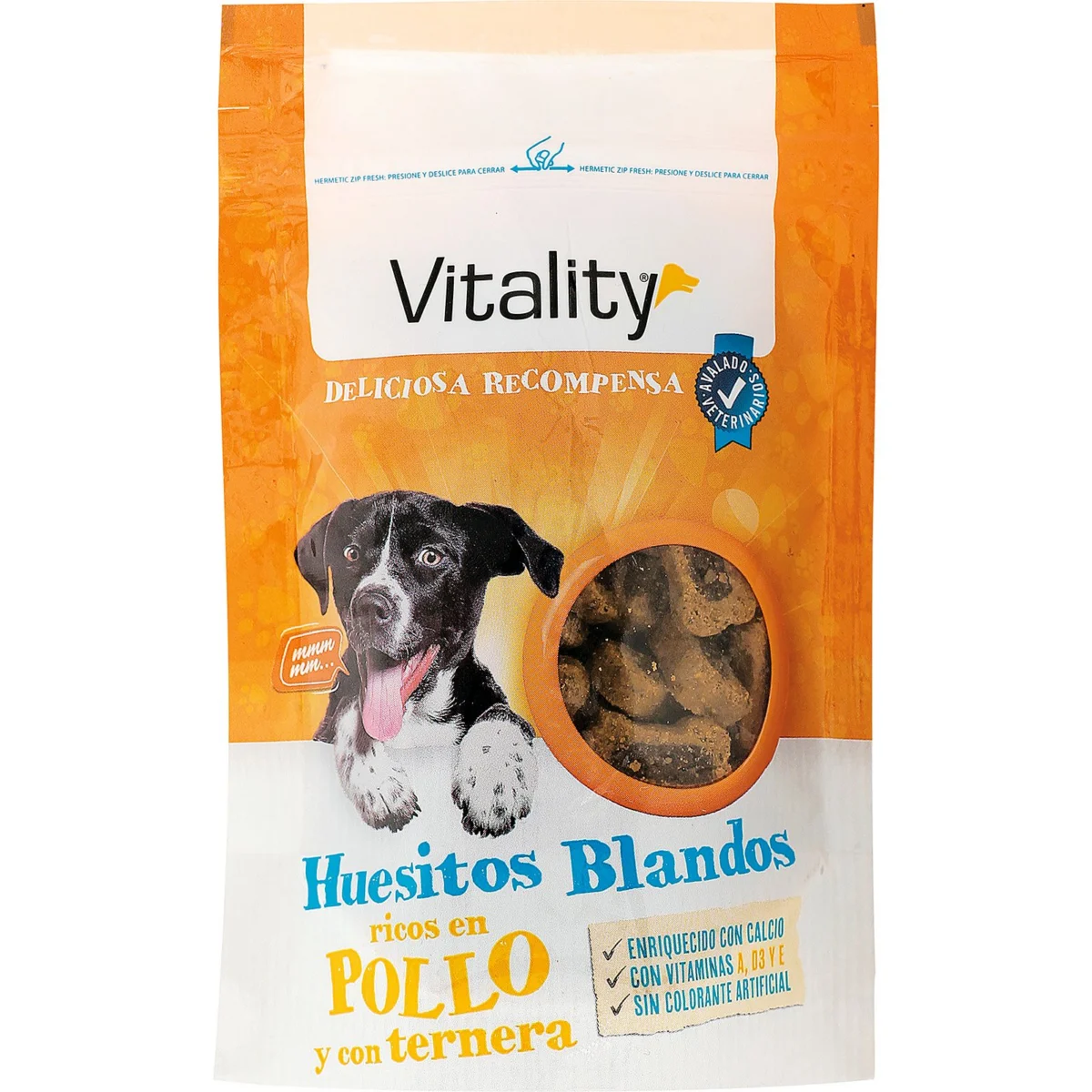 Ossets tous per a gossos de pollastre i vedella Vitality