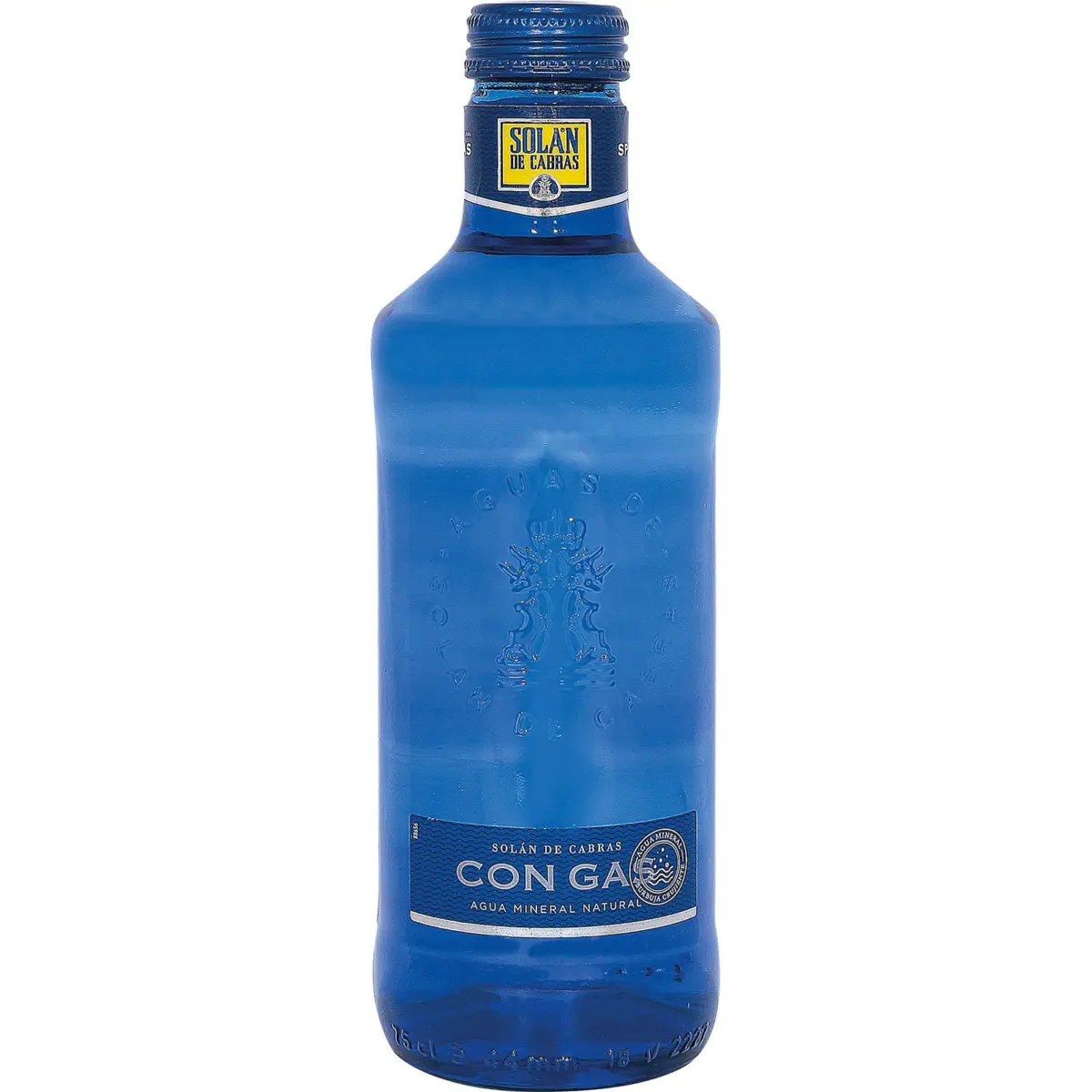 Agua Mineral con Gas Botella Cristal Solan Cabras