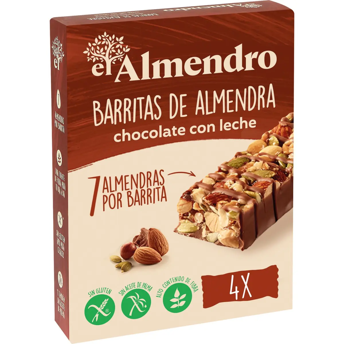 Almond Bars with Milk Chocolate El Almendro