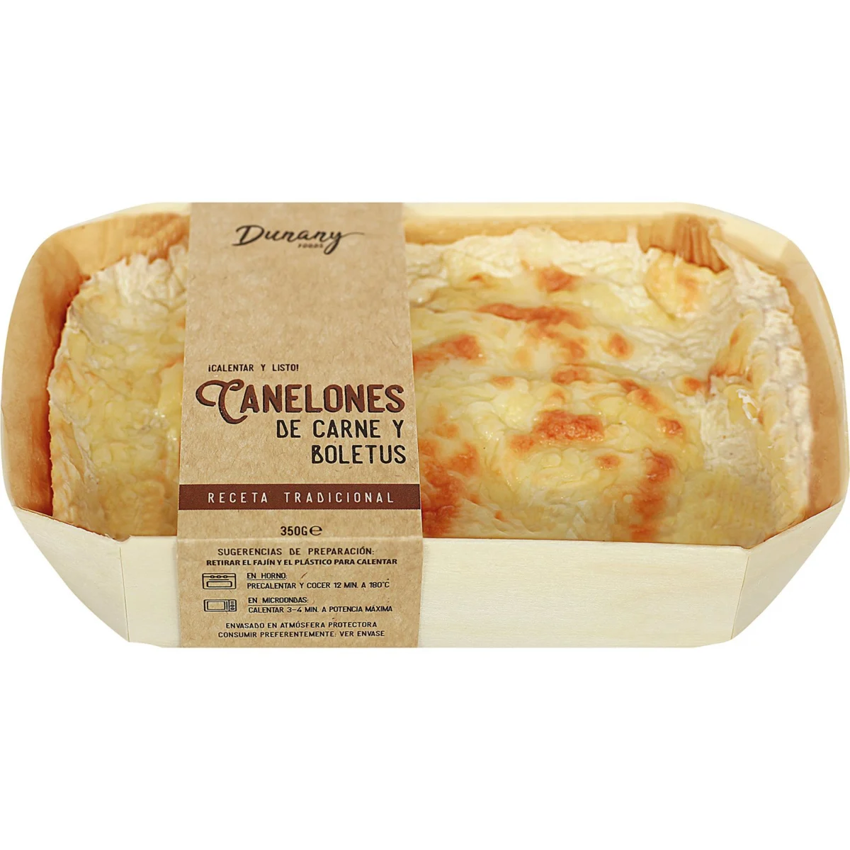 Canelones de Carne con Boletus Dunany