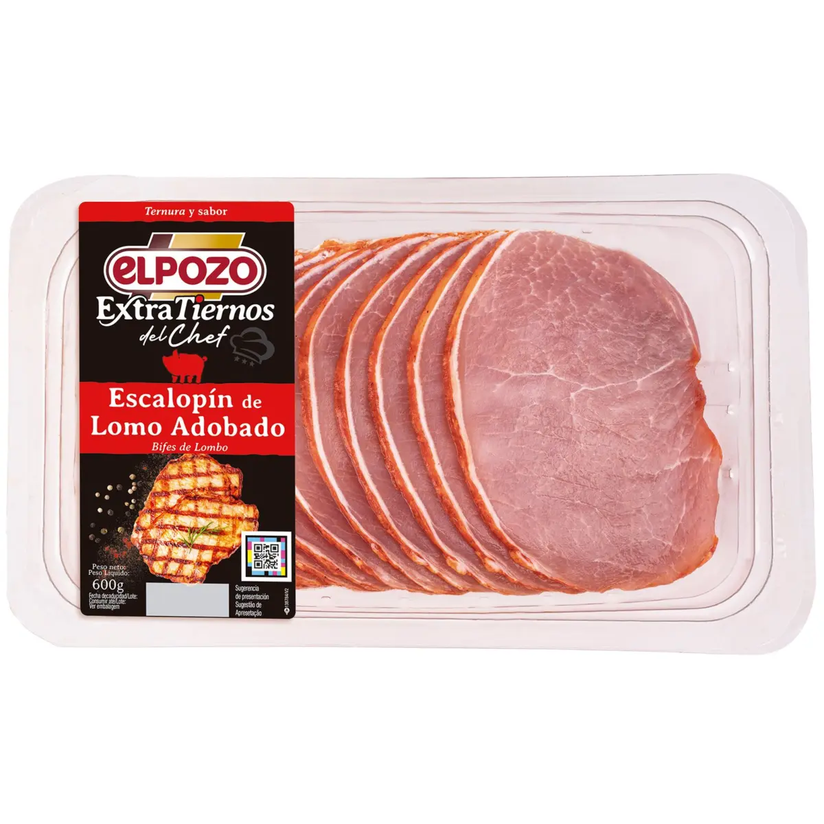 Escalopí de llom adobat extratendre El Pozo