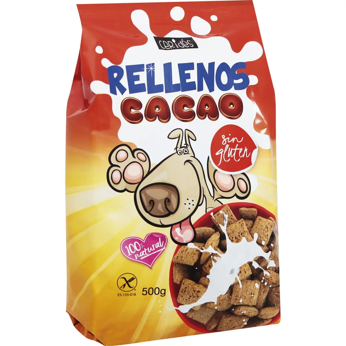 Céréales fourrées au chocolat sans gluten Ceridés