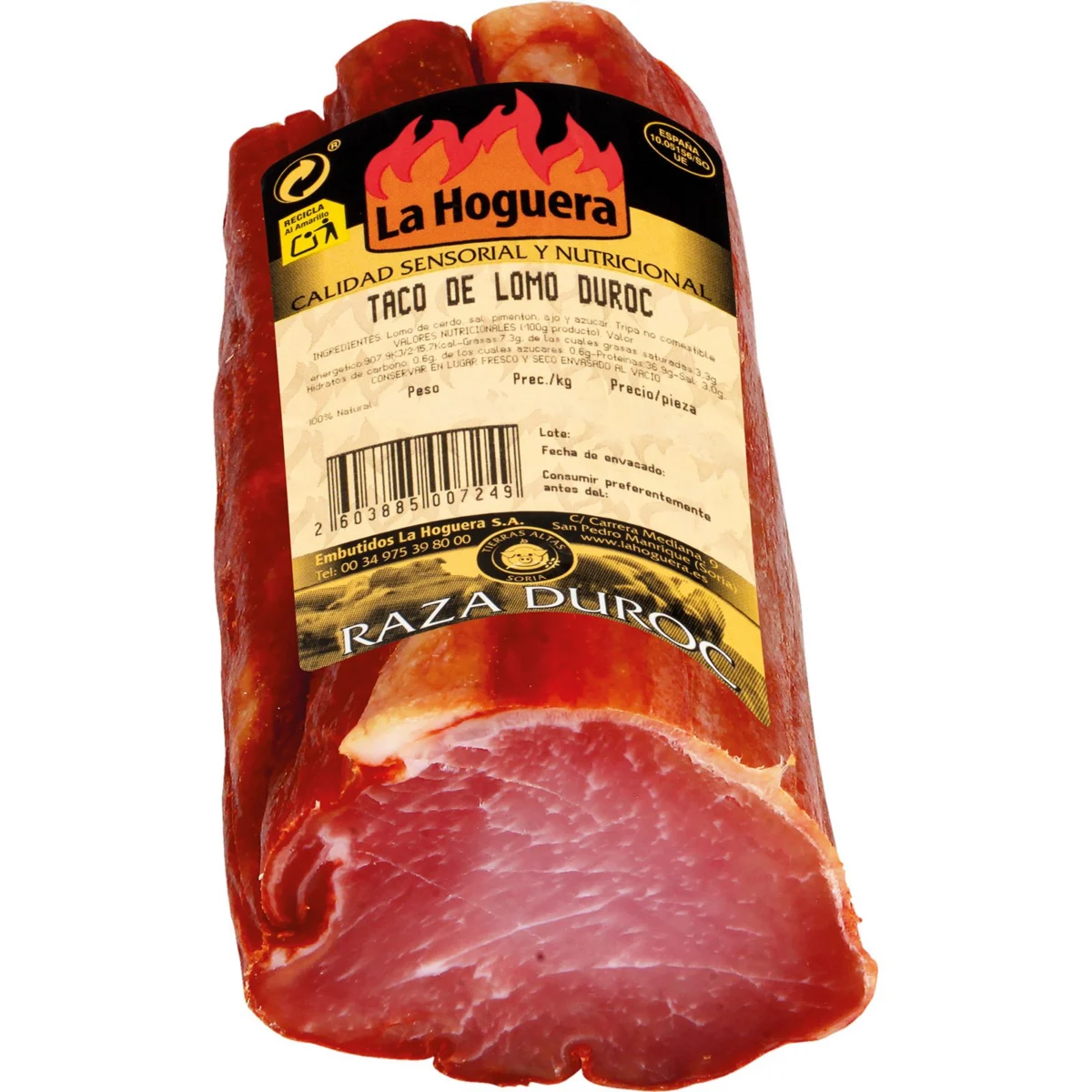 Taco de llom, 100% natural, 50% Duroc La Hoguera
