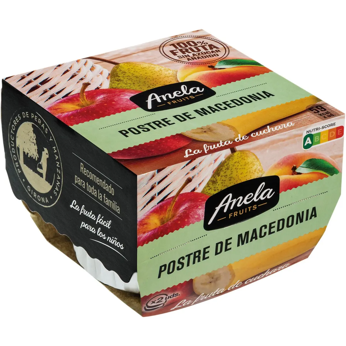 Postre de Macedonia Pack 2 Unidades Anela