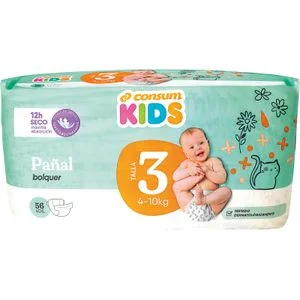 Nappy Size 3 4-10 Kg Consum Kids
