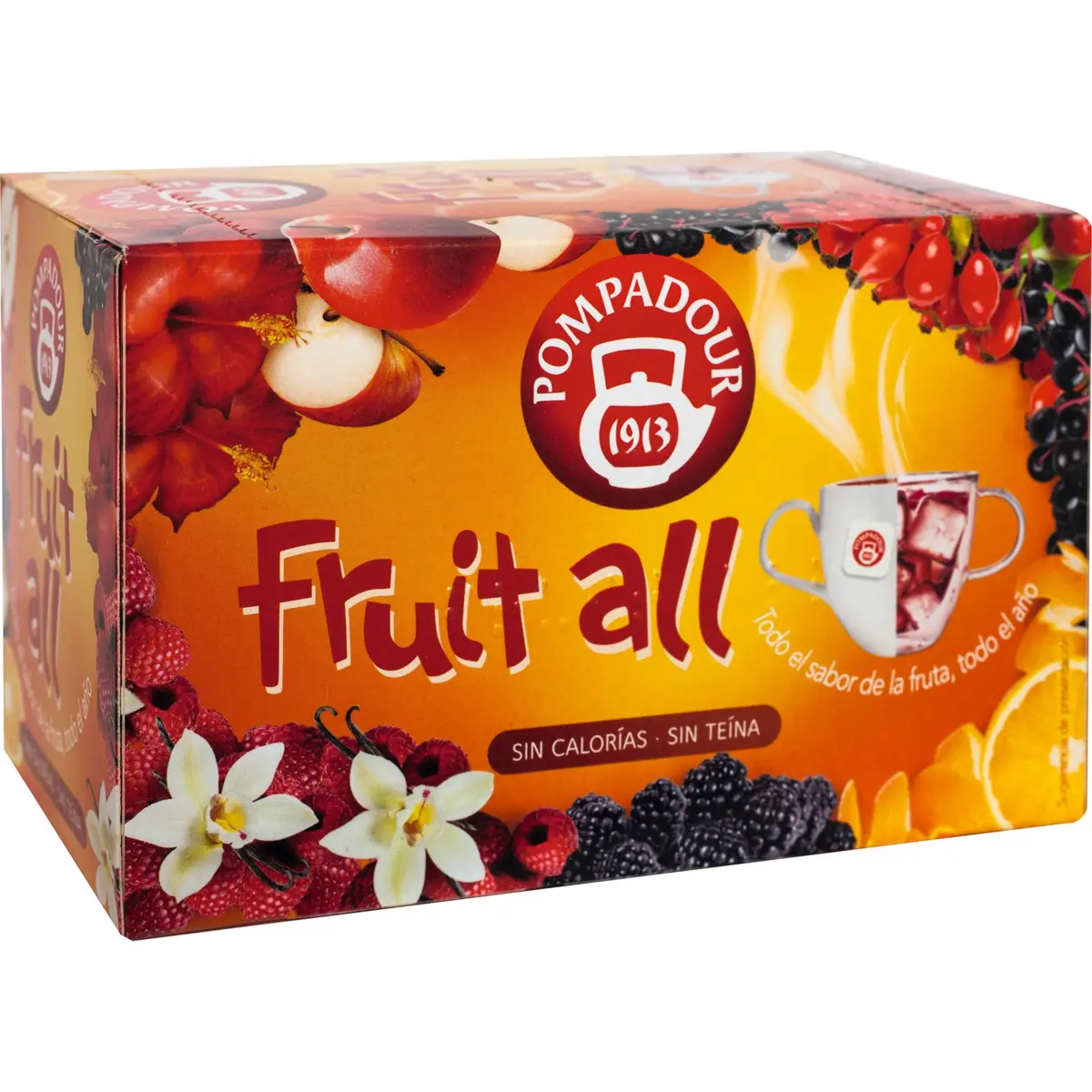 Infusion Fruit All sans théine 20 sachets Pompadour