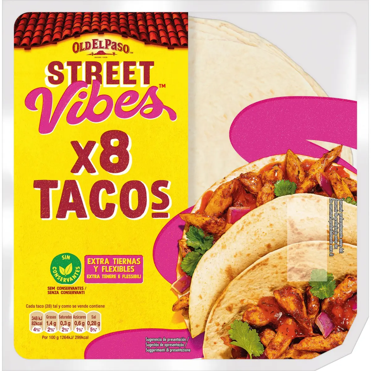 Mini truites de blat, paquet de 8 unitats Old El Paso