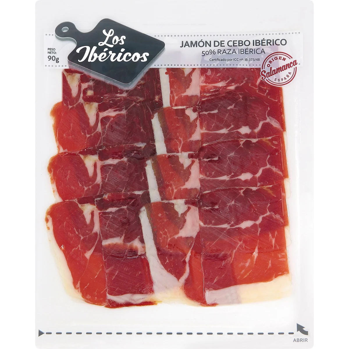 Cebo ham tapas 50% Iberian breed Los Ibéricos