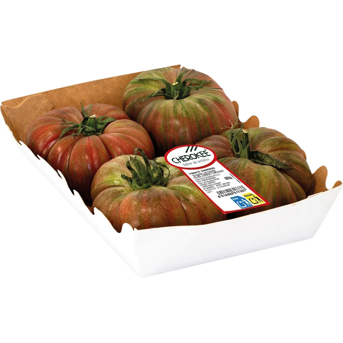 Cherokee tomato in a tray