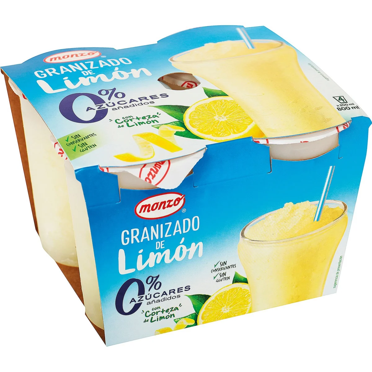 Limón Granizado 0% sin Azúcar Añadido Monzo