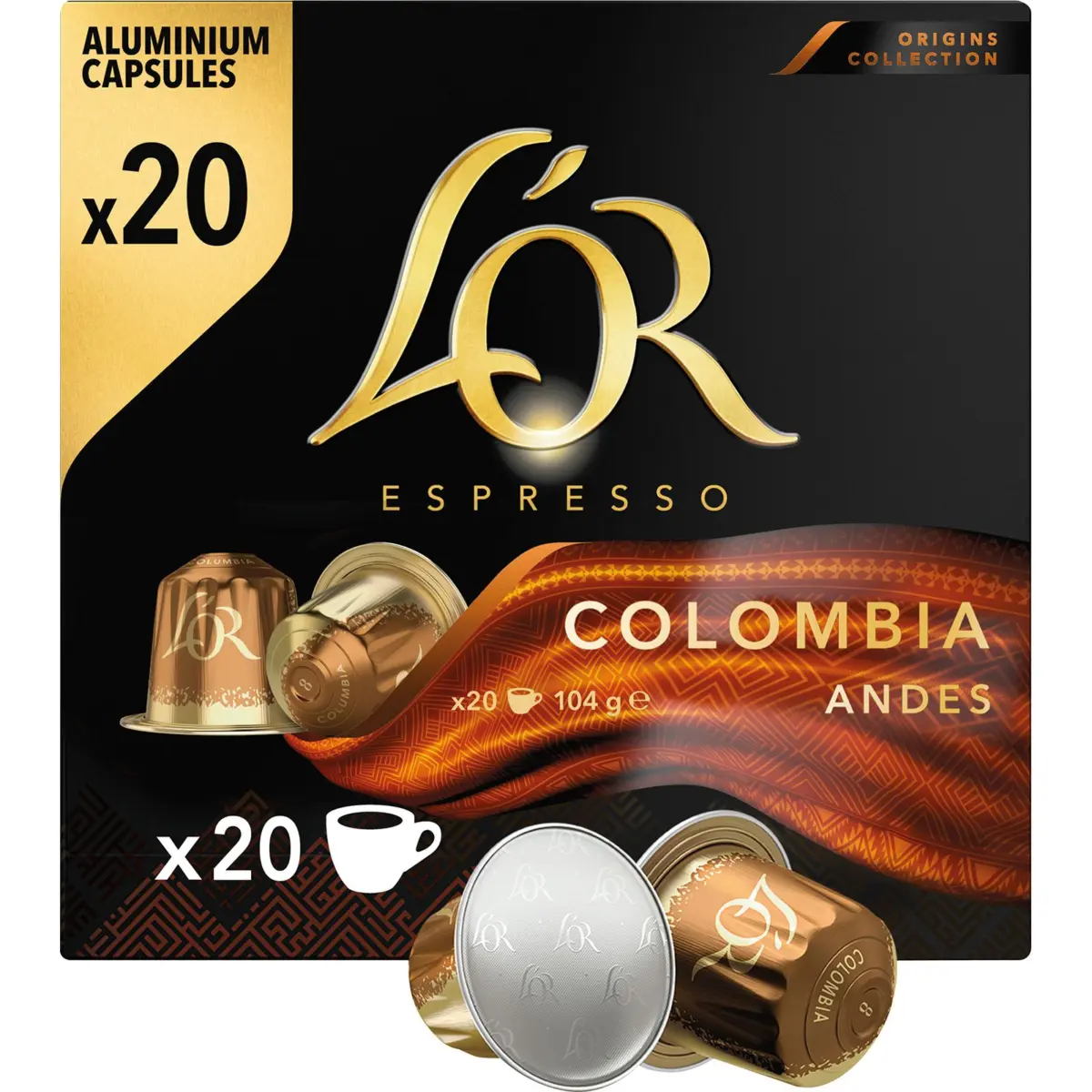 Кофе эспрессо Колумбия в капсулах L'or