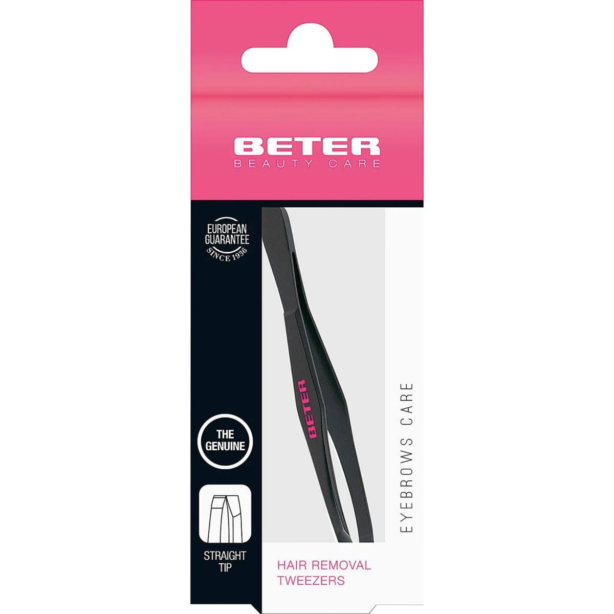 Pinza Depilar Punta Recta Beter