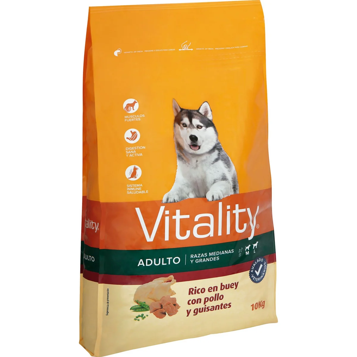 Comida Seca Perro Buey, Pollo y Vegetales Vitality