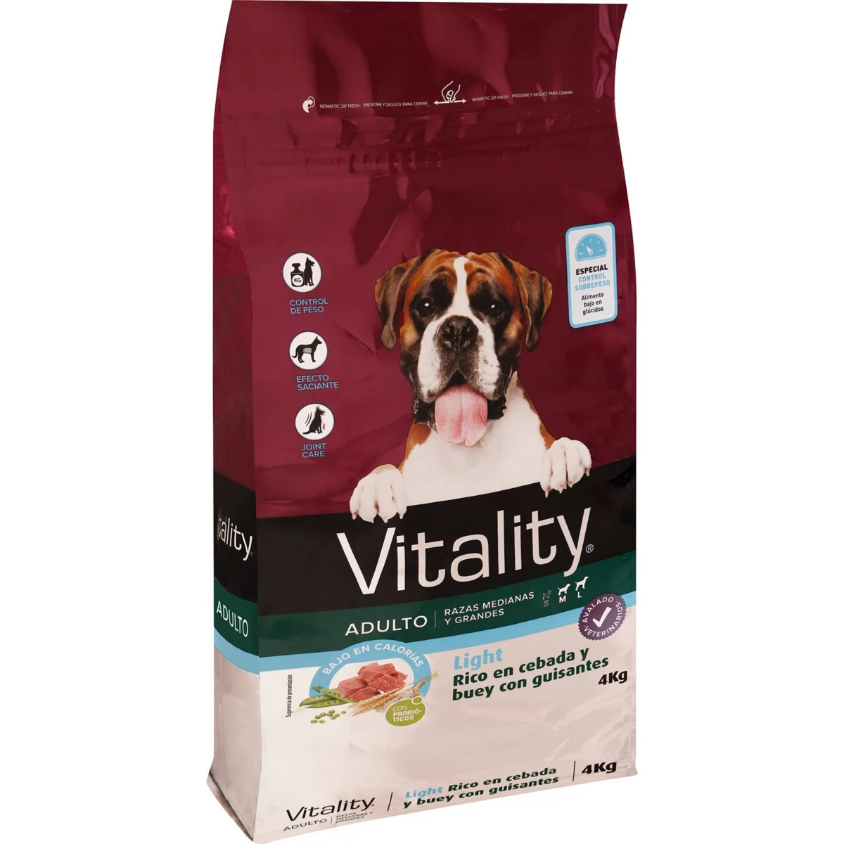 Aliment sec per a gossos Light Vitality