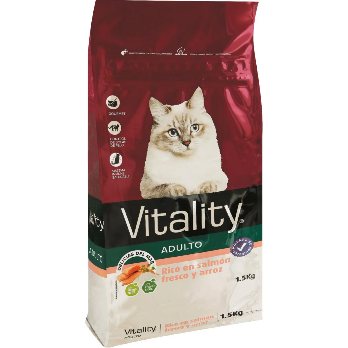 Comida Seca Gato Salmón Fresco Vitality