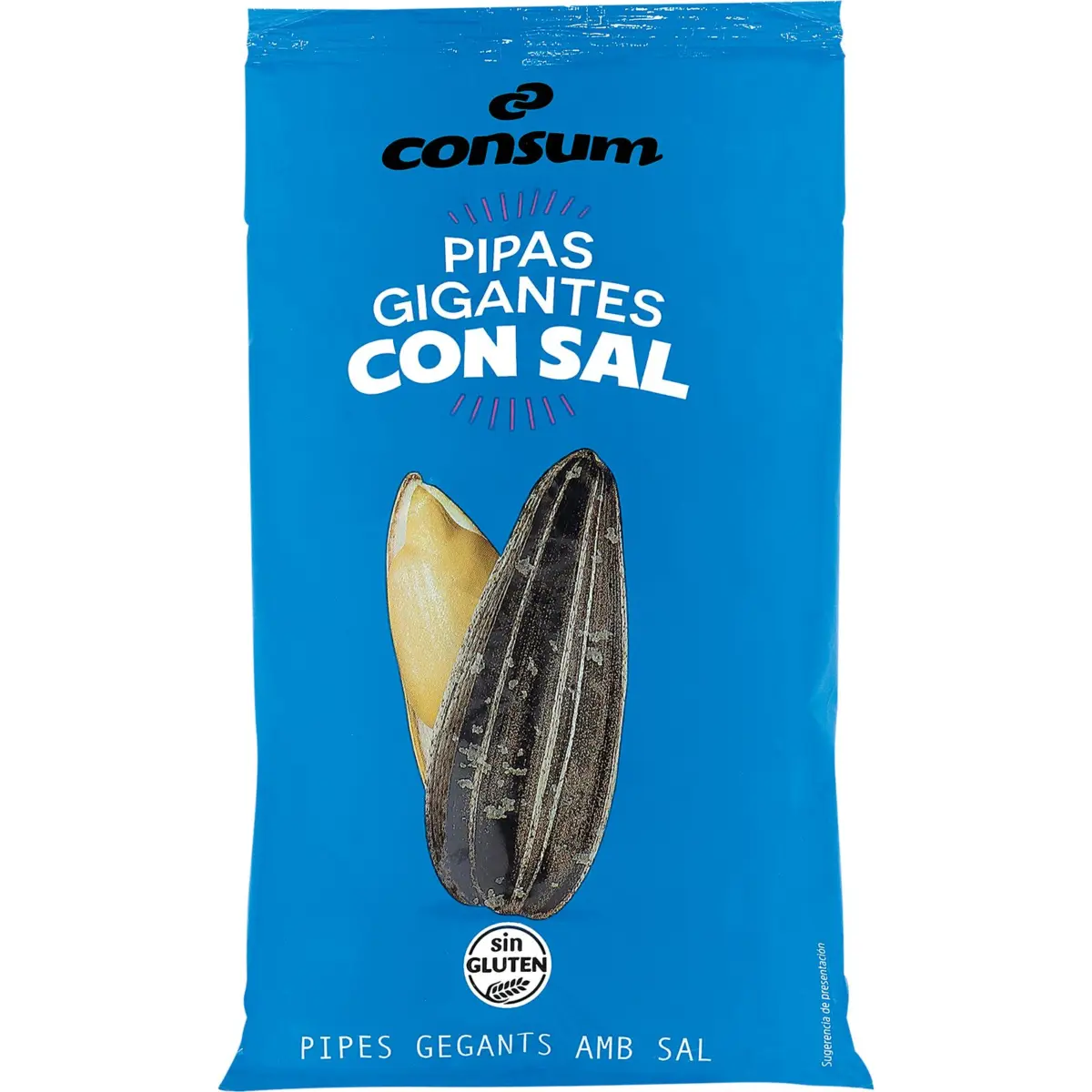 Graines de tournesol géantes grillées salées, sachet Consum