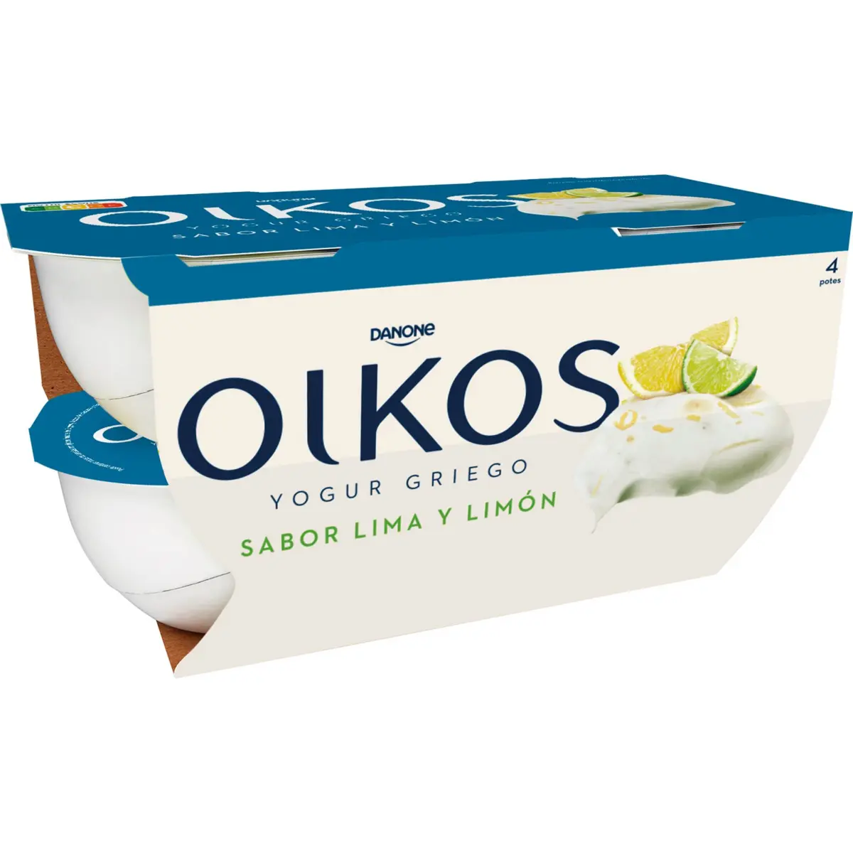 Yaourt grec Oikos goût citron vert et citron Danone